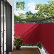 vidaXL Balkong Skärm Röd 110 x 700 cm Oxford Tyg