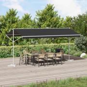 vidaXL Fristående markis Antracit 5 x 3 m Polyester