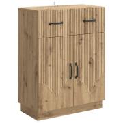 vidaXL Sideboard med låda Artisan-ek 66 x 34,5 x 87 cm Konstruerat trä