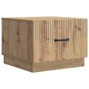 vidaXL Kaffeebord med låda Artisan-ek 49 x 50 x 37 cm Konstruerat trä