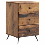 vidaXL Nattduksbord Gammalt trä 43 x 41 x 66,5 cm Konstruerat trä