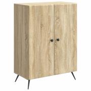 vidaXL Sideboard Sonoma-ek 66 x 34,5 x 90 cm Konstruerat trä