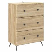 vidaXL Lådans skåp Sonoma-ek 66 x 34,5 x 90 cm Konstruerat trä