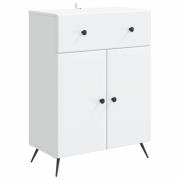 vidaXL Sideboard med låda Vit 66 x 34,5 x 90 cm Konstruerat trä