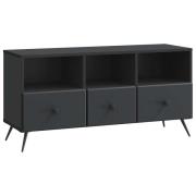 vidaXL TV-skåp med låda Svart 102 x 34,5 x 50 cm Konstruerat trä