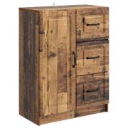 vidaXL Sideboard Gammalt trä 66 x 34,5 x 87 cm Konstruerat trä