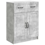 vidaXL Sideboard med låda Betonggrå 66 x 34,5 x 87 cm Konstruerat trä