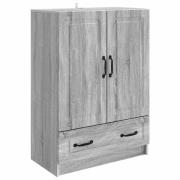 vidaXL Sideboard Grå sonoma-ek 66 x 34,5 x 92 cm Konstruerat trä