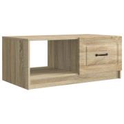 vidaXL Kaffeebord Sonoma-ek 90 x 50 x 37 cm Konstruerat trä