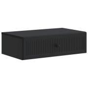 vidaXL Väggmonterad sidobord Svart 59 x 34,5 x 17 cm Konstruerat trä