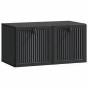vidaXL Väggmonterad TV-bänk Svart 59,5 x 31 x 30 cm Konstruerat trä
