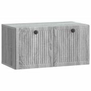 vidaXL Väggmonterad TV-bänk Grå sonoma-ek 59,5 x 31 x 30 cm