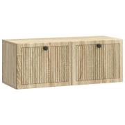 vidaXL Väggmonterad TV-bänk Väggmonterad Sonoma-ek 78,5 x 31 x 30 cm