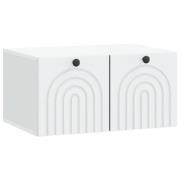 vidaXL Väggmonterad TV-bänk Vit 59,5 x 41 x 30 cm Konstruerat trä