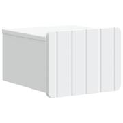vidaXL Väggmonterat Sängbord Vit 33 x 34,5 x 24 cm Konstruerat trä