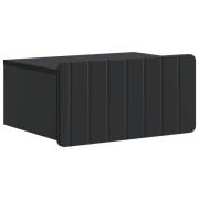 vidaXL Väggmonterat Sängbord Svart 49 x 34,5 x 24 cm Konstruerat trä