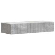 vidaXL Väggmonterad sidobord Betonggrå 87,5 x 34,5 x 17 cm