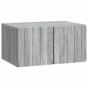 vidaXL Väggmonterad TV-bänk Grå sonoma-ek 59,5 x 41 x 30 cm