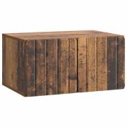 vidaXL Väggmonterad TV-bänk Väggmonterad Gammalt trä 59,5 x 41 x 30 cm