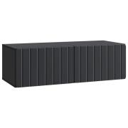 vidaXL Väggmonterad TV-bänk Svart 98 x 41 x 30 cm Konstruerat trä
