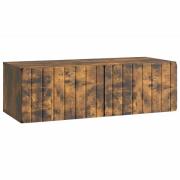 vidaXL Väggmonterad TV-bänk Rökt ek 98 x 41 x 30 cm Konstruerat trä