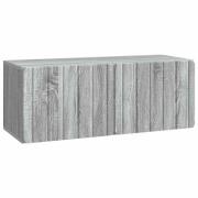 vidaXL Väggmonterad TV-bänk Grå sonoma-ek 78,5 x 31 x 30 cm