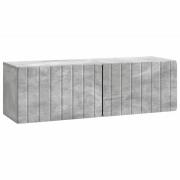 vidaXL Väggmonterad TV-bänk Betonggrå 98 x 31 x 30 cm Konstruerat trä