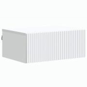 vidaXL Väggmonterat Sängbord Vit 49 x 34,5 x 20 cm Konstruerat trä