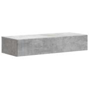 vidaXL Väggmonterad sidobord Betonggrå 87,5 x 34,5 x 17 cm