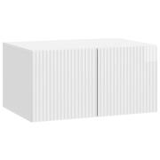 vidaXL Väggmonterad TV-bänk Vit högglans 59,5 x 41 x 30 cm