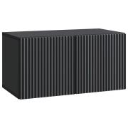 vidaXL Väggmonterad TV-bänk Svart 59,5 x 31 x 30 cm Konstruerat trä