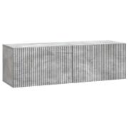 vidaXL Väggmonterad TV-bänk Betonggrå 98 x 31 x 30 cm Konstruerat trä