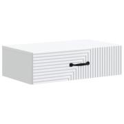 vidaXL Väggmonterad sidobord Vit 59 x 34,5 x 17 cm Konstruerat trä