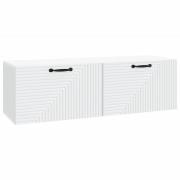 vidaXL Väggmonterad TV-bänk Vit 98 x 31 x 30 cm Konstruerat trä