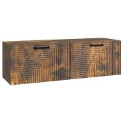 vidaXL Väggmonterad TV-bänk Rökt ek 98 x 31 x 30 cm Konstruerat trä