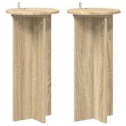 vidaXL Växtställ 2 pcs Sonoma-ek 29,5 x 29,5 x 60 cm Konstruerat trä
