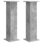 vidaXL Växtställ 2 pcs Betonggrå 30,5 x 30 x 100,5 cm Konstruerat trä