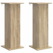vidaXL Växtställ 2 pcs Sonoma-ek 30,5 x 30 x 80,5 cm Konstruerat trä