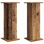 vidaXL Växtställ 2 pcs Gammalt trä 30,5 x 30 x 80,5 cm Konstruerat trä