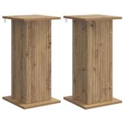 vidaXL Växtställ 2 pcs Artisan-ek 30,5 x 30 x 60,5 cm Konstruerat trä