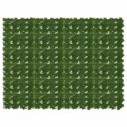 vidaXL Balkongskärm med löv Grön 200 x 150 cm Polyeten och tyg