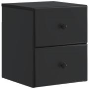 vidaXL Väggmonterat Sängbord Svart 34,5 x 33 x 40 cm Konstruerat trä