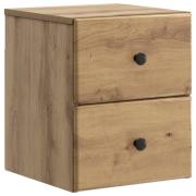 vidaXL Väggmonterat Sängbord med låda Artisan-ek 34,5 x 33 x 40 cm