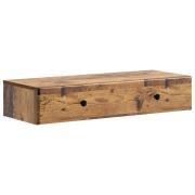 vidaXL Väggmonterad sidobord Gammalt trä 87,5 x 34,5 x 17 cm