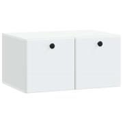 vidaXL Väggmonterad TV-bänk Vit 59,5 x 41 x 30 cm Konstruerat trä