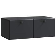 vidaXL Väggmonterad TV-bänk Svart 78,5 x 41 x 30 cm Konstruerat trä