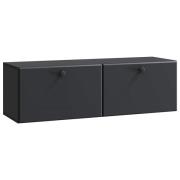 vidaXL Väggmonterad TV-bänk Svart 98 x 31 x 30 cm Konstruerat trä