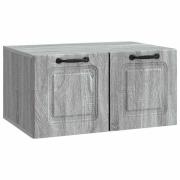 vidaXL Väggmonterad TV-bänk Grå sonoma-ek 59,5 x 41 x 30 cm