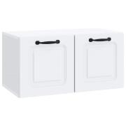 vidaXL Väggmonterad TV-bänk Vit 59,5 x 31 x 30 cm Konstruerat trä