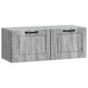 vidaXL Väggmonterad TV-bänk Grå sonoma-ek 78,5 x 31 x 30 cm